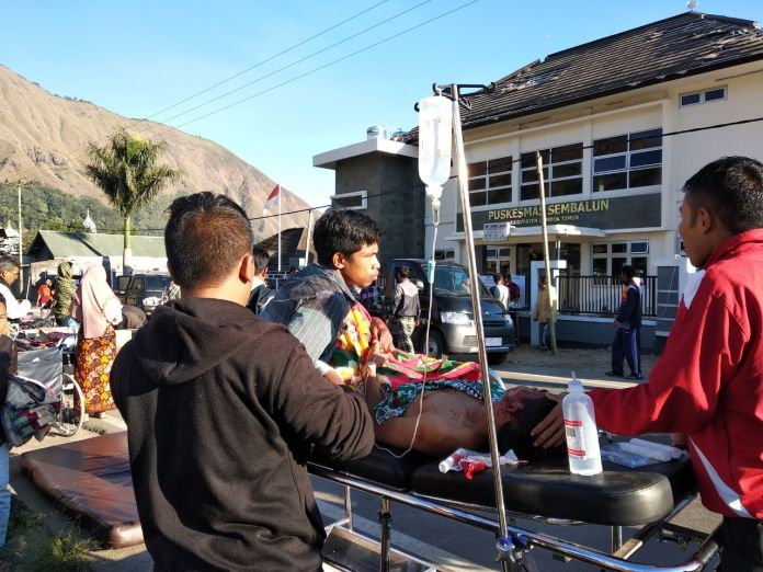 Gempa 6,4 SR di NTB, Puluhan Rumah Hancur