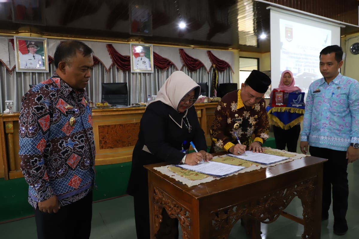 Pemkab Lambar dan BBPOM Provinsi Lampung Tandatangan MoU