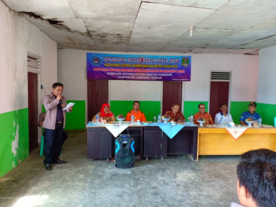 Mahasiswa KKN STISIPOL Dharma Wacana Gelar Lokakarya GISA