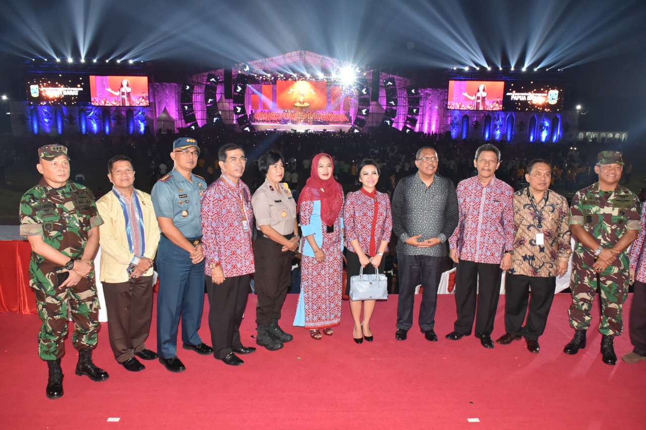 Wadan Lantamal XII Hadiri Penutupan Pesparawi Nasional XII Tahun 2018