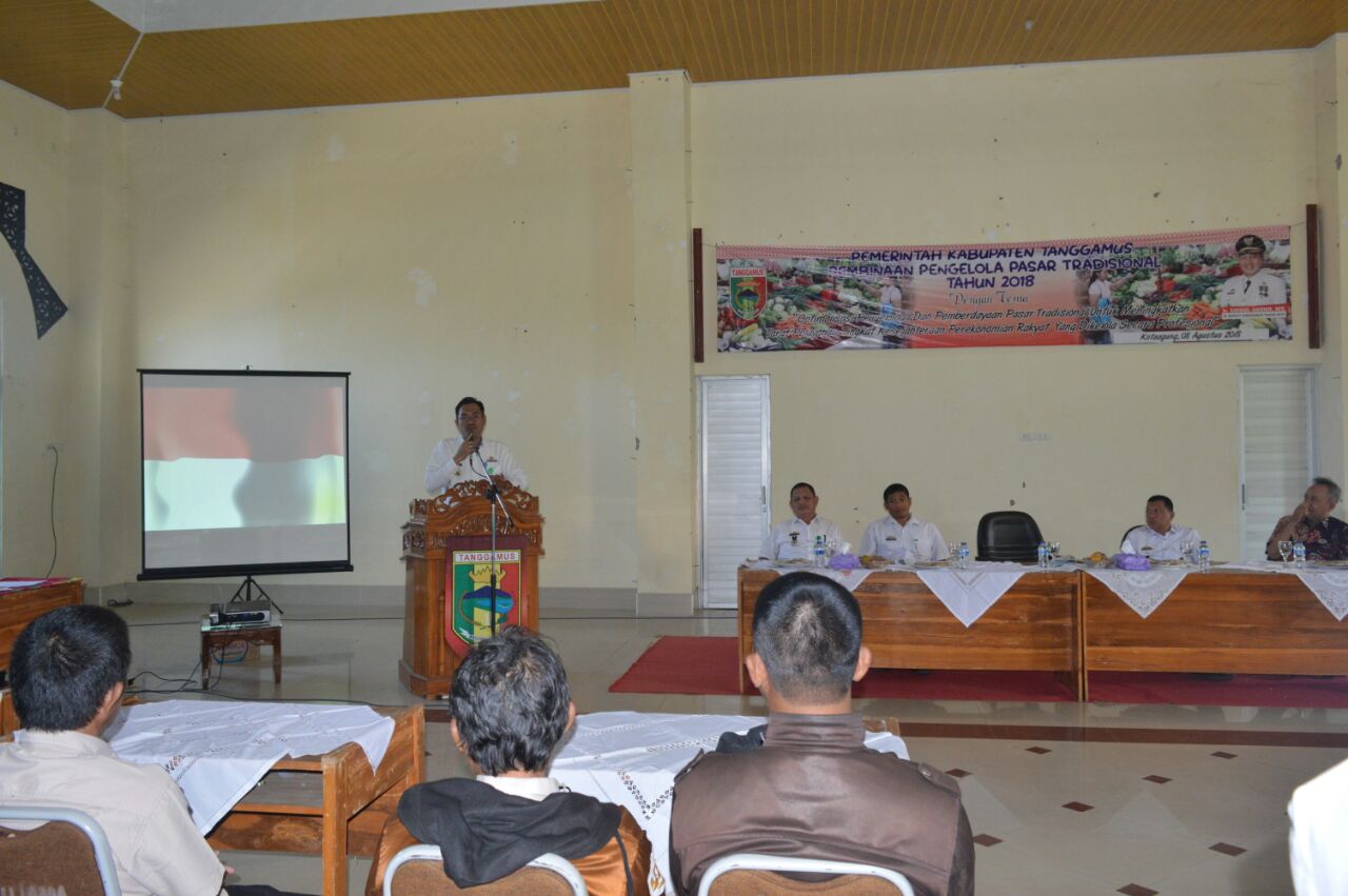 Disdag Tanggamus Seminar Pembinaan Pasar Tradisional