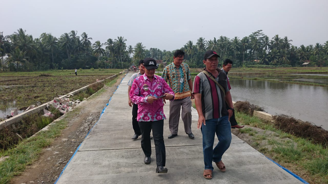 Camat Wonosobo Monitoring Pembangunan Infrastruktur Desa Kalirejo