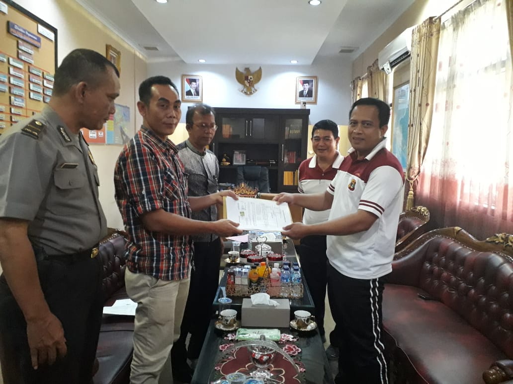 Polres Tanggamus Terima Hibah Tanah Persiapan Polsek Pagelaran Utara