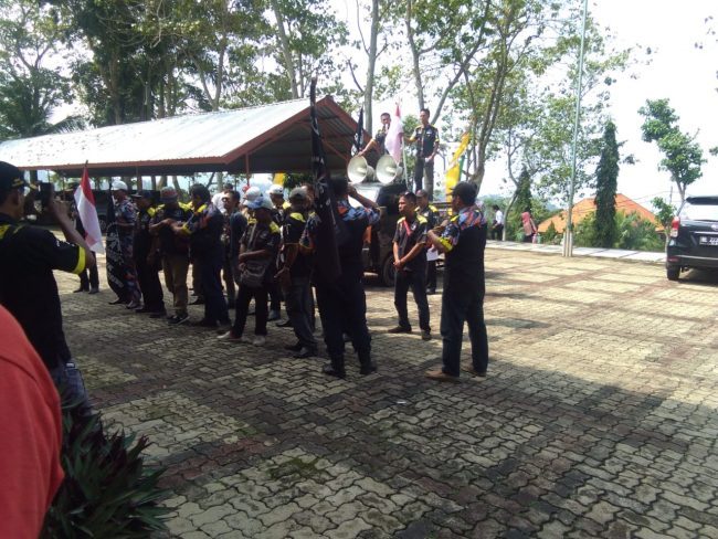 GMBI Demo Polres Tanggamus Desak Proses Hukum Kasus Pengrusakan Sembilan Bulan Lalu
