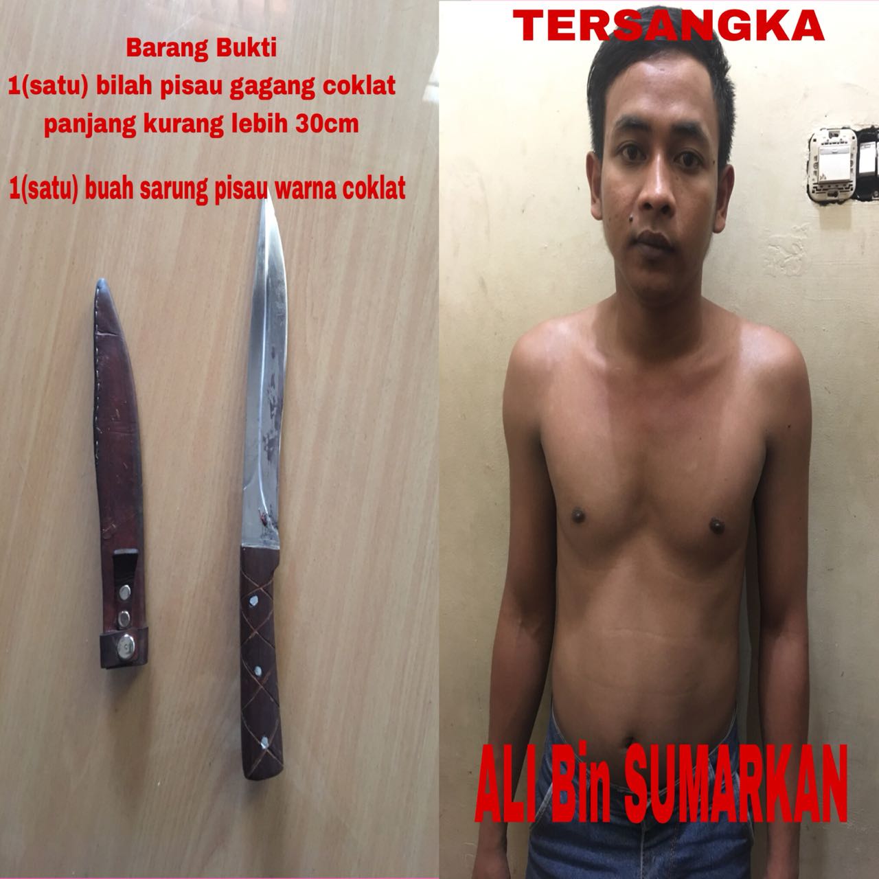 Tikam Pengunjung Games Mesin Al Dicokok Polisi