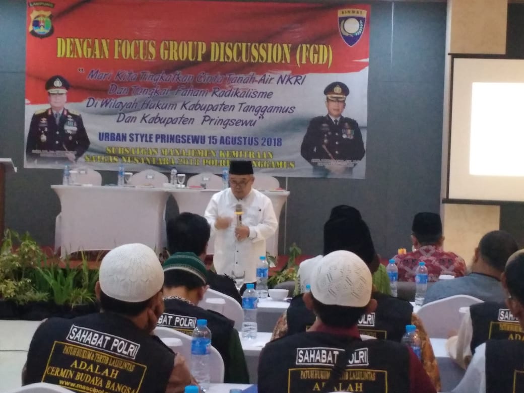 Binmas Polres Tanggamus Sosialisasi Anti Radikalisme