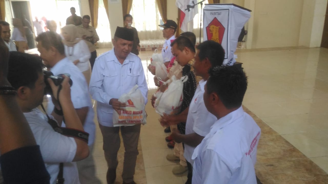 Ahmad Muzani Hadiri Konsolidasi Gerindra Pesawaran