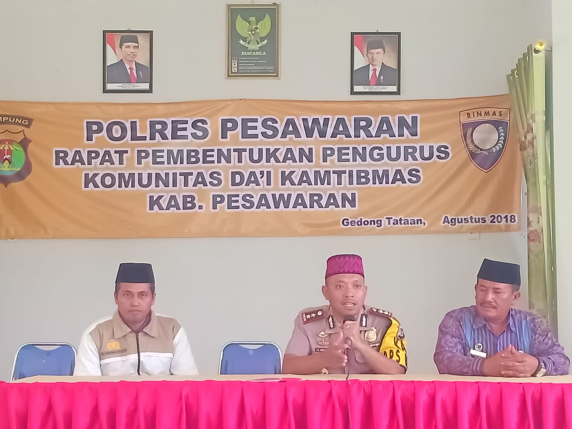 Polres Pesawaran Gagas Program Da’i Kamtibmas