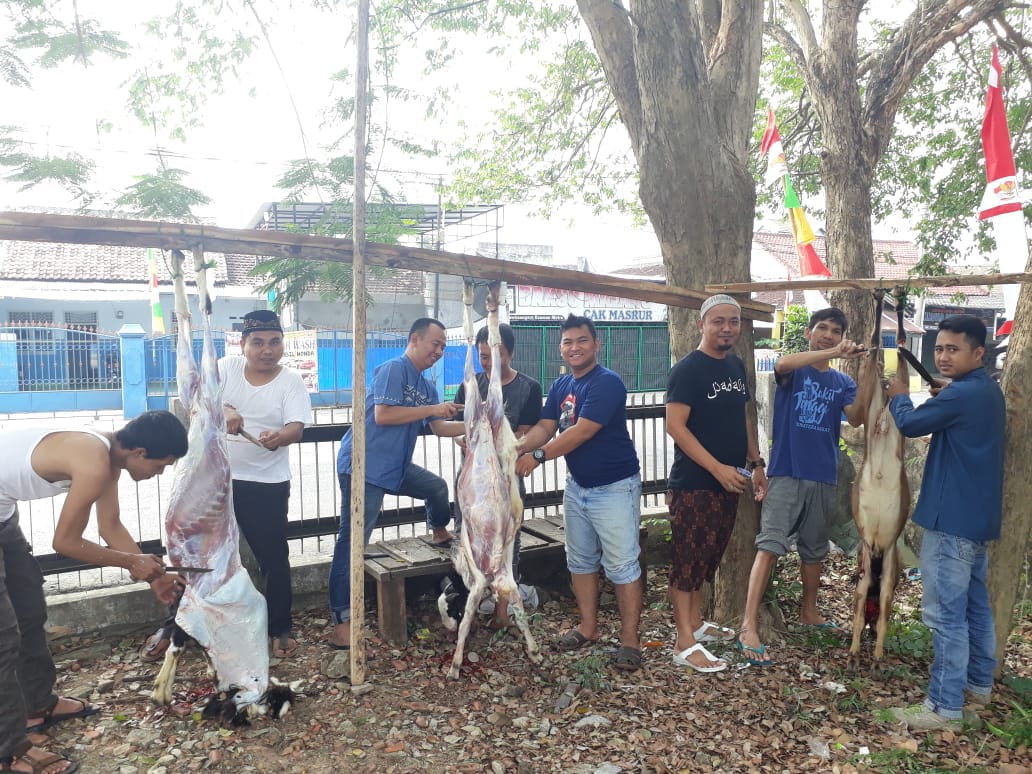 PWI Metro Sembelih Tiga Ekor Kambing Pada Hari Raya Idul Adha