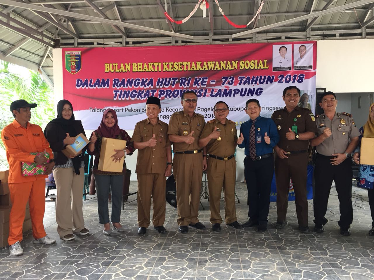 Kecamatan Pagelaran Jadi Tuan Rumah Bulan Bakti Sosial Provinsi Lampung