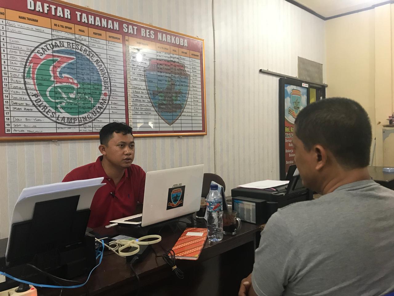 Residivis Bandar Narkoba Kembali Ditangkap Polres Lampura