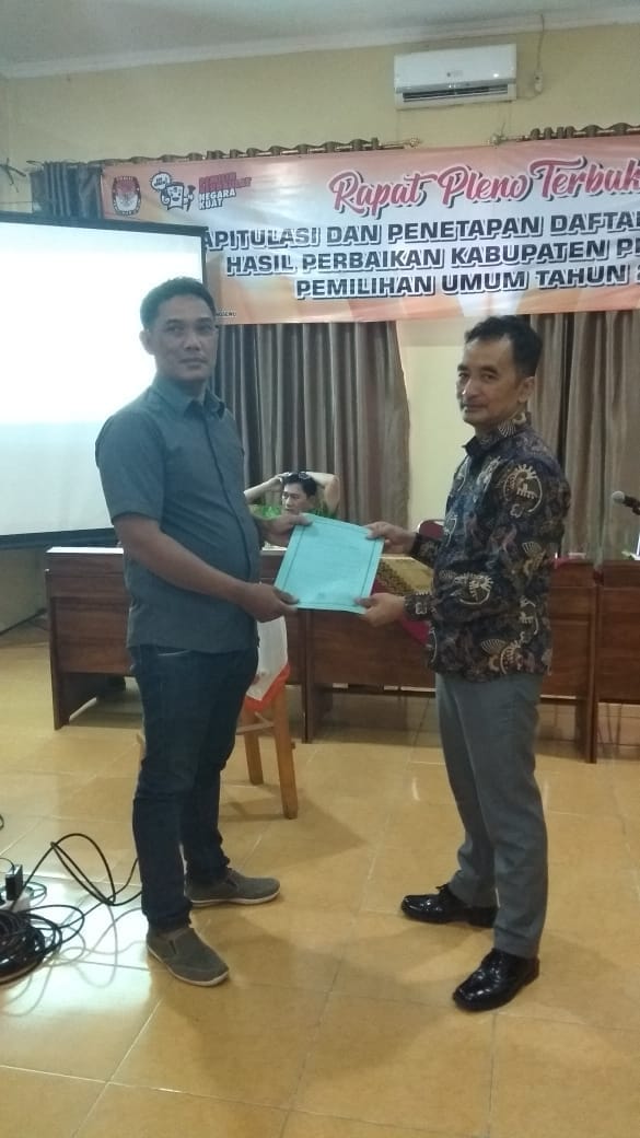 KPU Pringsewu Rapat Pleno Terbuka Penetapan DPT