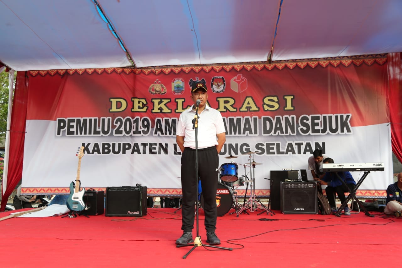 Parpol dan Bacaleg 2019 Se-Lampung Selatan Deklarasi Damai