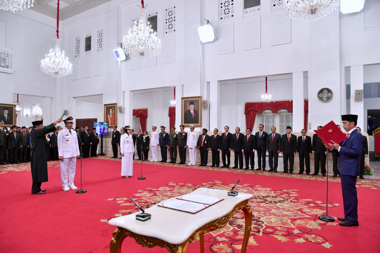 Presiden Jokowi Lantik Gubernur dan Wakil Gubernur NTB