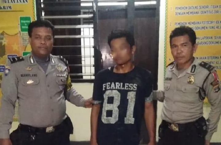 Pelaku Curanmor Digelandang Petugas Polsek Talang Padang