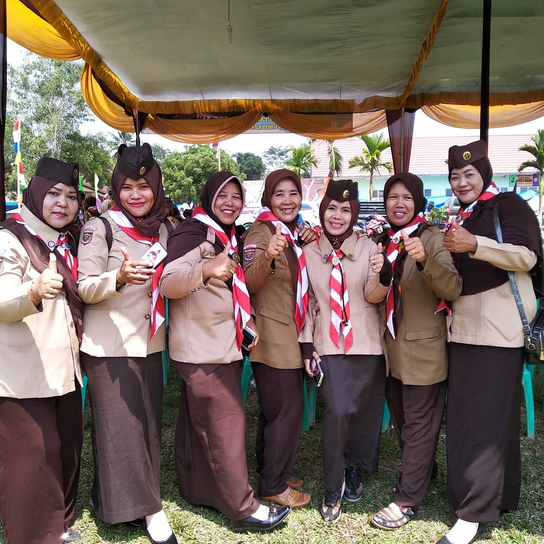 Pembinan dan Siaga SD N 2 Mulya Kencana Semarakkan Apel Besar HUT Pramuka ke 57 Tulangbawang Barat