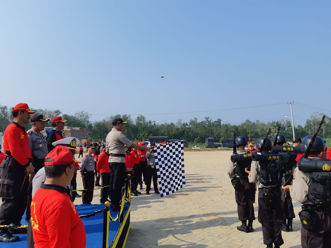 179 Siswa Diktuk Ba Polri TA 2018 SPN Polda Lampung Gelar Apel Pemberangkatan