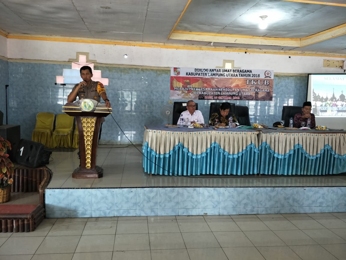 Kapolres Lampura Gelar Dialog Antar Umat Beragama