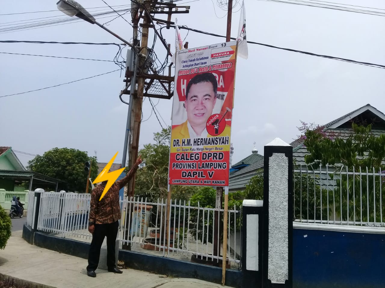 APK Milik Hermasyah Caleg Partai Hanura di Lampung Utara Terindikasi Melanggar UU Pemilu