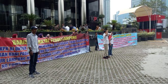 Dugaan Korupsi Anggaran Koni Lampung Rp55 Miliar Yang Diduga Melibatkan Gubernur di Laporkan ke KPK