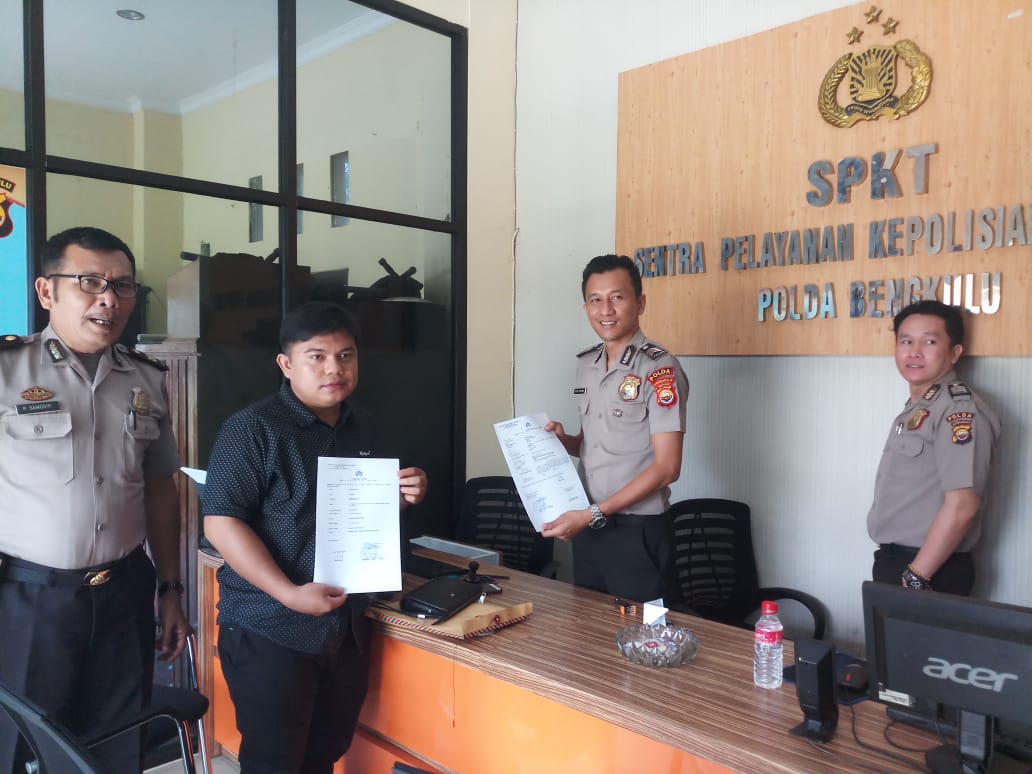 Pimred Garudadialy.com Laporkan Ketua DPRD Bengkulu Terkait Dugaan Tindak Pidana