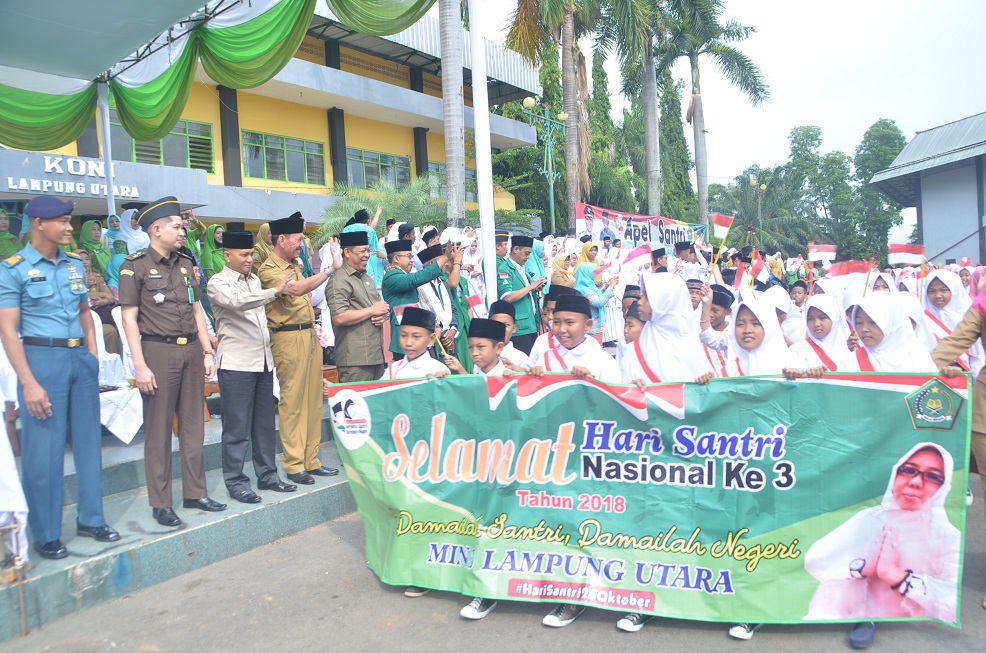 Hari Santri Lampung Utara, Bersama Santri Damailah Negeri