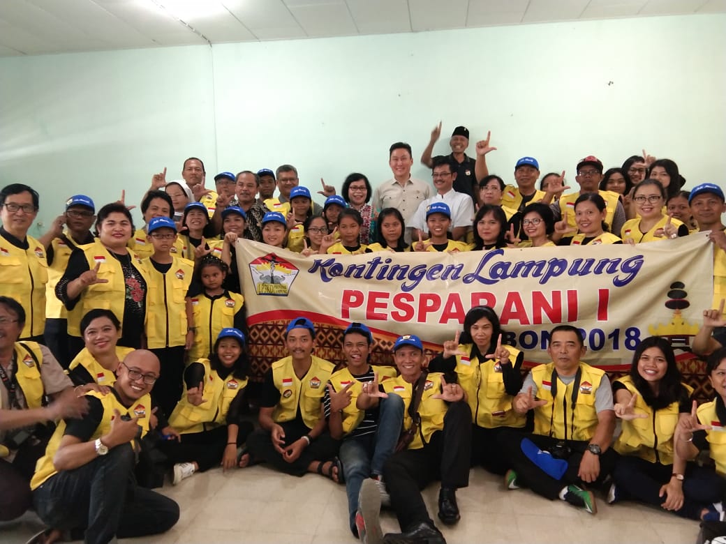 LP3KD Lampung Lepas Tim Pesta Paduan Suara Gerejani Ke Manado