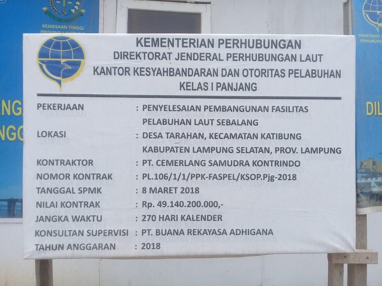 PPK Proyek Pelabuhan Laut Sebalang Gunakan Oknum LSM “Intimidasi Pemberitaan”