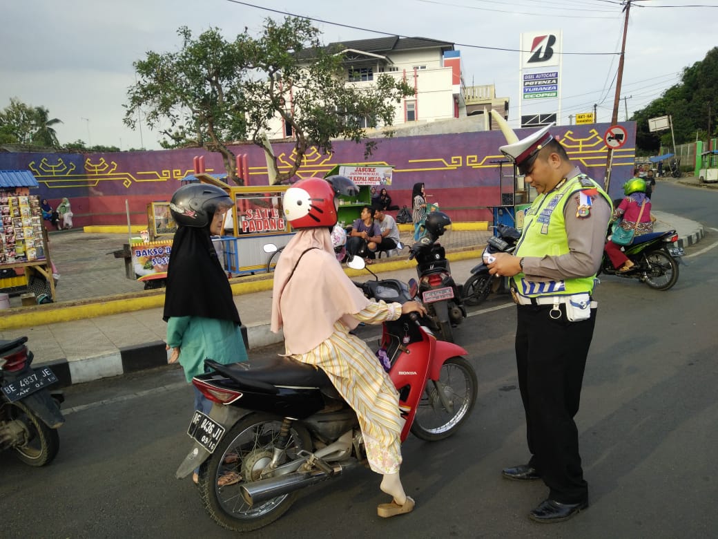 Empat Hari Operasi Zebra,  Lantad Polres Lampung Utara Tilang 517 Pengendara