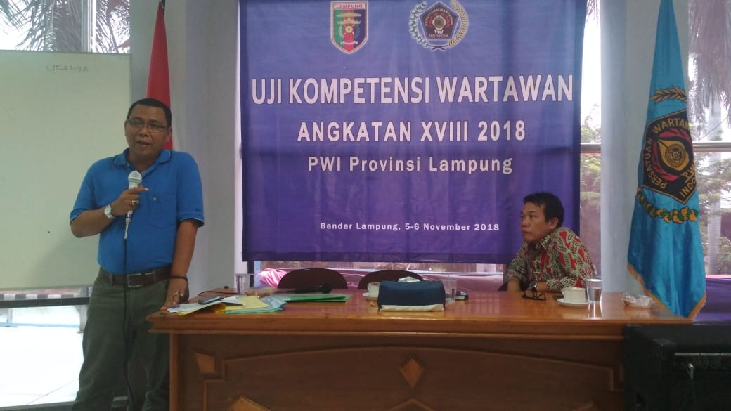 Calon Peserta UKW XVIII PWI Lampung Ikuti Pra UKW