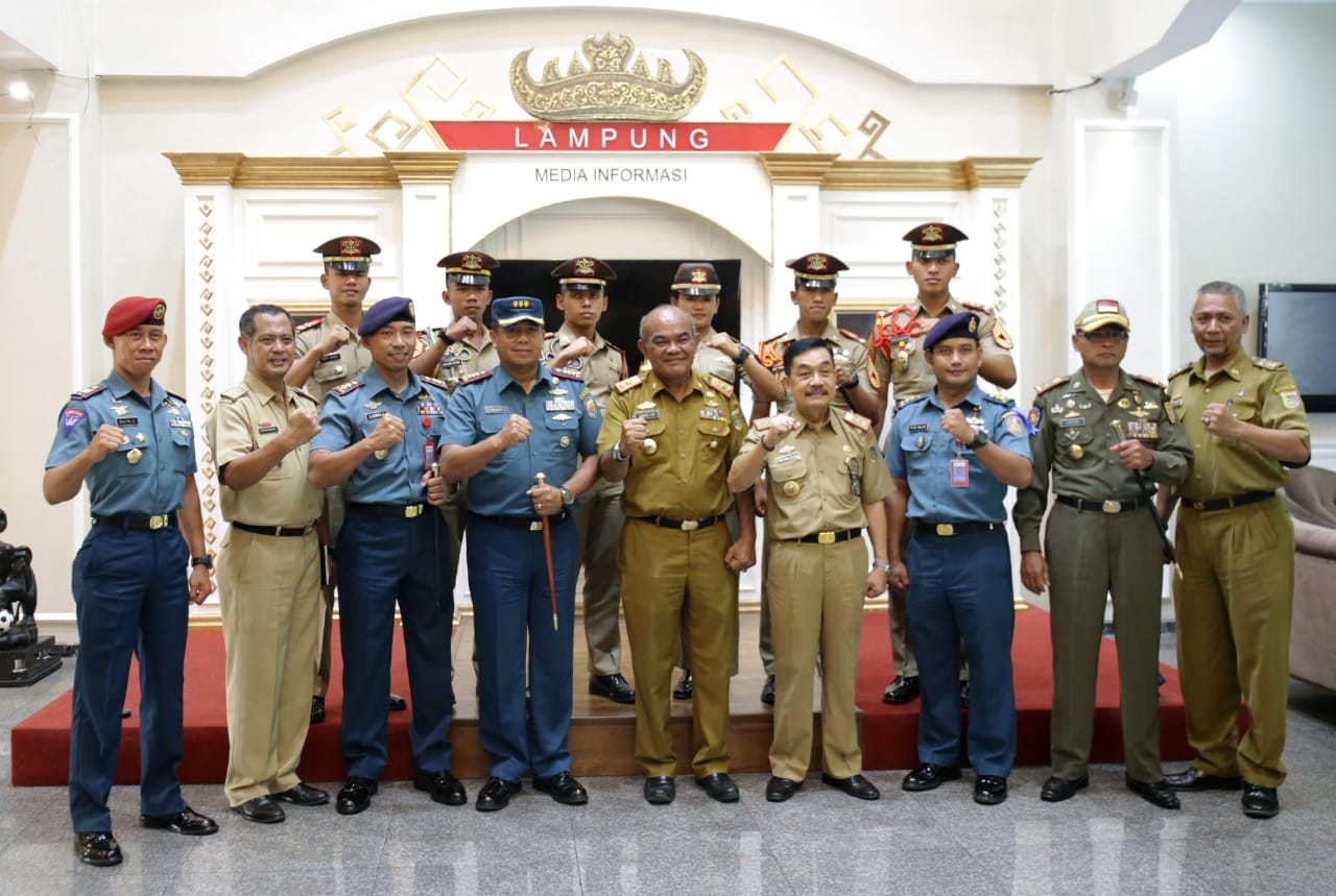 Pemprov Lampung Berharap Lanal Tingkatkan Sosialisasi dan Koordinasi Diberbagai Sekolah di Lampung