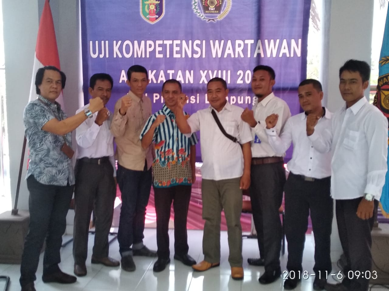 Tujuh Pengurusan PWI Tubaba Lulus UKW dan Menyandang Predikat Kompeten