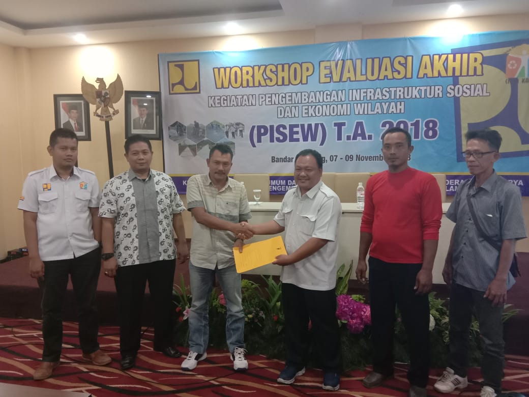 PPK Kegiatan PISEW Lima Kabupaten se-Lampung Serah Terima