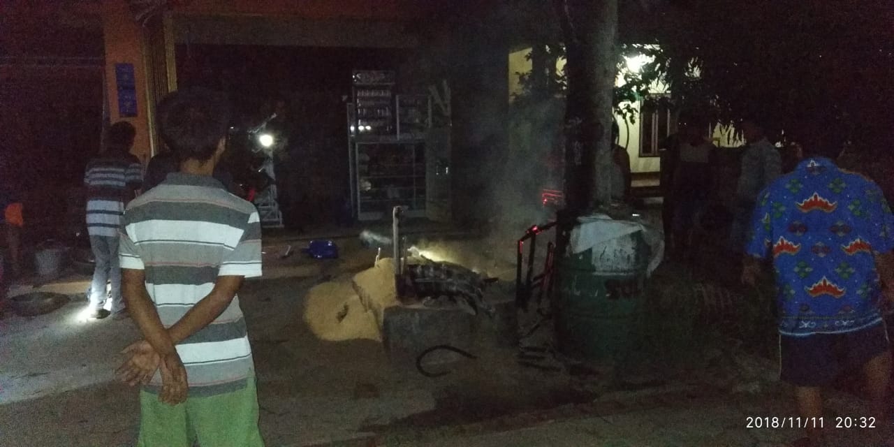 Pertamini Meledak Dan Terbakar Di Pulung Kencana