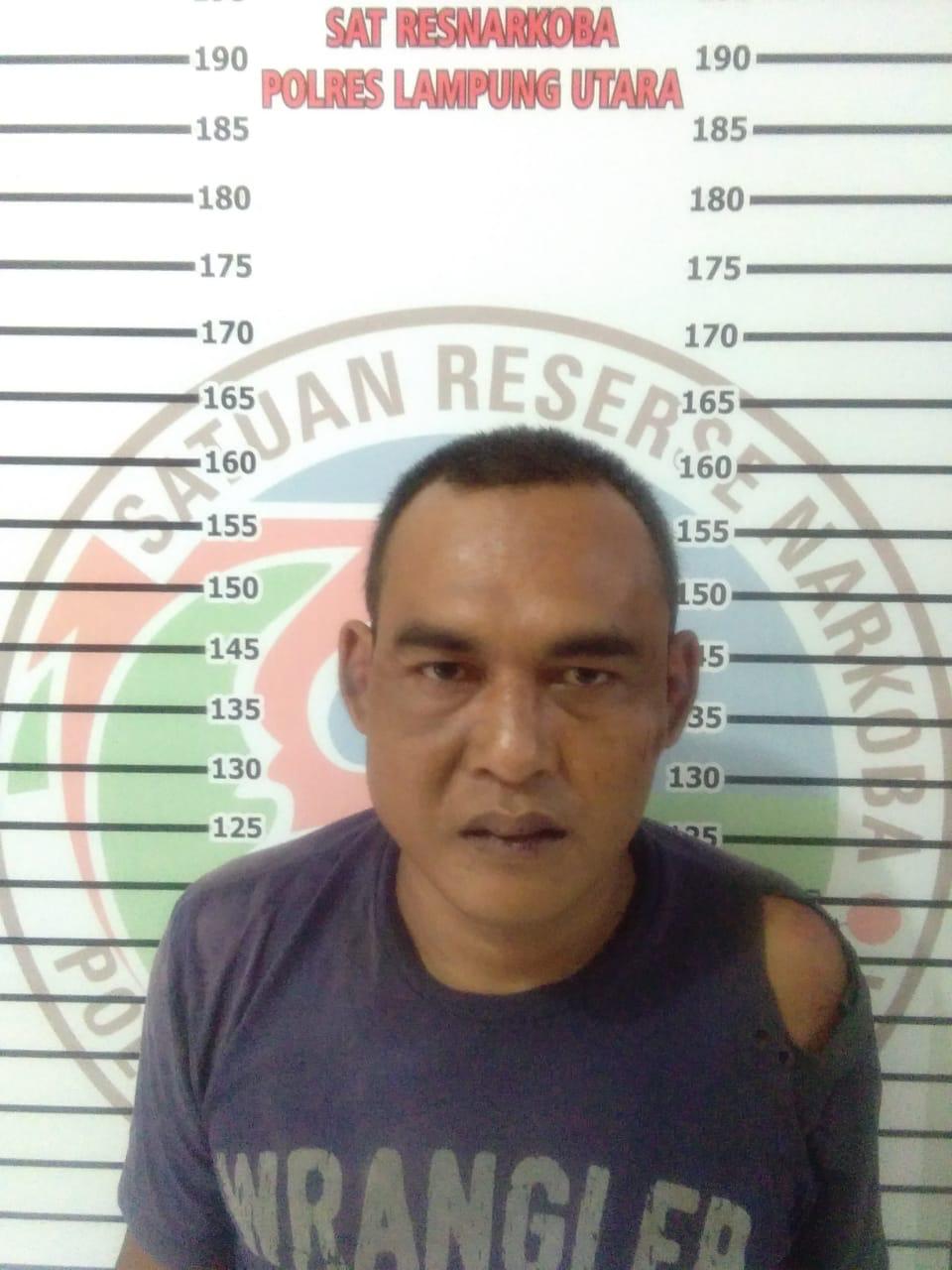 Jualan Sabu Edi Purnomo Ditangkap Sat Narkoba Polres Lampung Utara