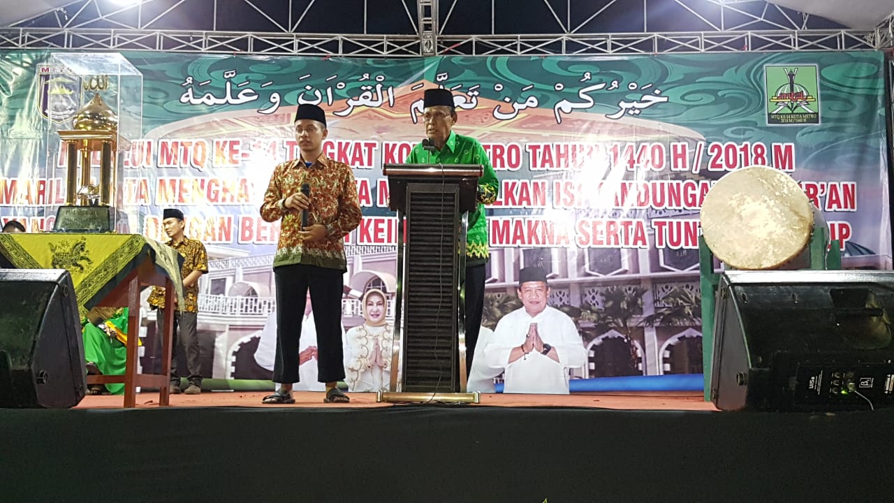 Buka MTQ,  Pairin Minta Juri Beri Penilaian Objektif Kepada Seluruh Peserta