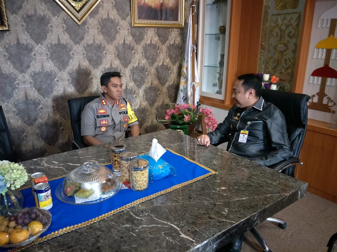 Kapolres Lampung Utara Kunjungan Kerja Ke Bupati Agung Ilmu Mangkunegara