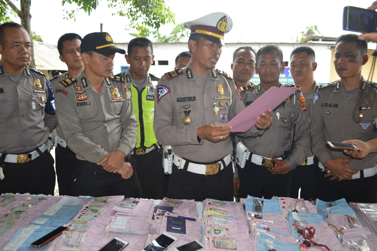 Hasil Operasi Zebra Polres Tulang Bawang,  Mayoritas Pelanggar Tak Gunakan Helm dan Takpunya SIM