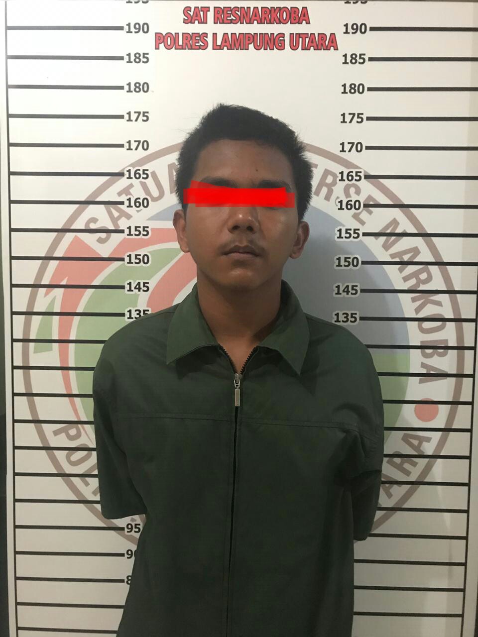 Kurir Shabu Ditangkap Saat Sedang ‘Nongkrong’ di Tugu Payan Mas Kotabumi