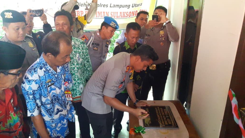 Kapolres Lampung Utara Kunjungan Kerja ke Polsek dan Masyarakat Abung Timur