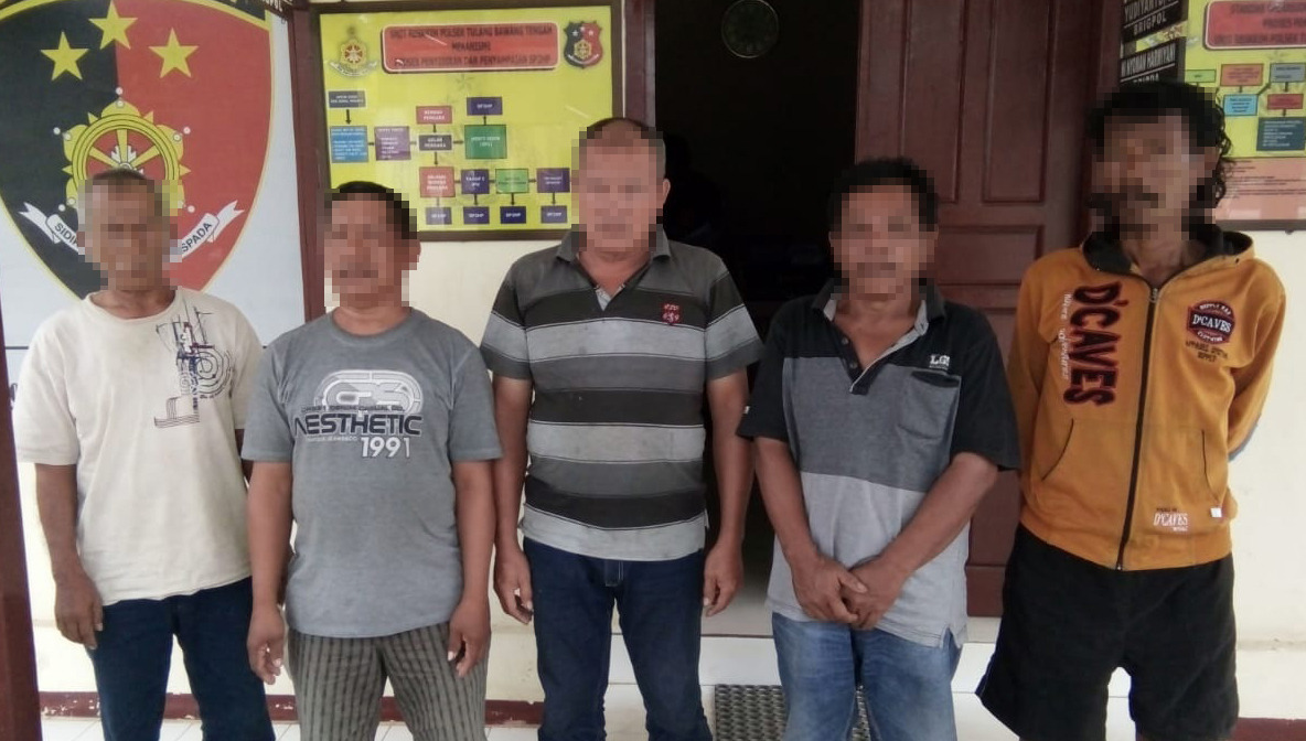 Polsek Tulang Bawang Tengah Ciduk Geng Perjudian