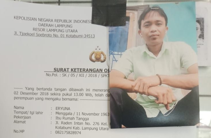 Pengurus DPC Pospera Lampura Hilang di Pati Jawa Tengah