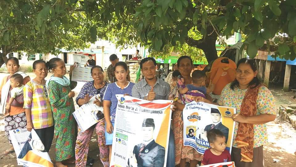 Arianto Caleg Partai Nasdem No 8 Musi Banyuasin Kunjungi Masyarakat Sungai Keruh