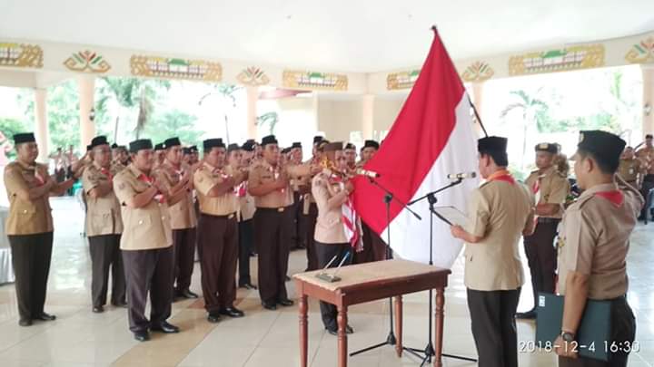 Ka Kwarda Lampung Lantik Winarti Sebagai Kamabicam Pramuka Tulang Bawang