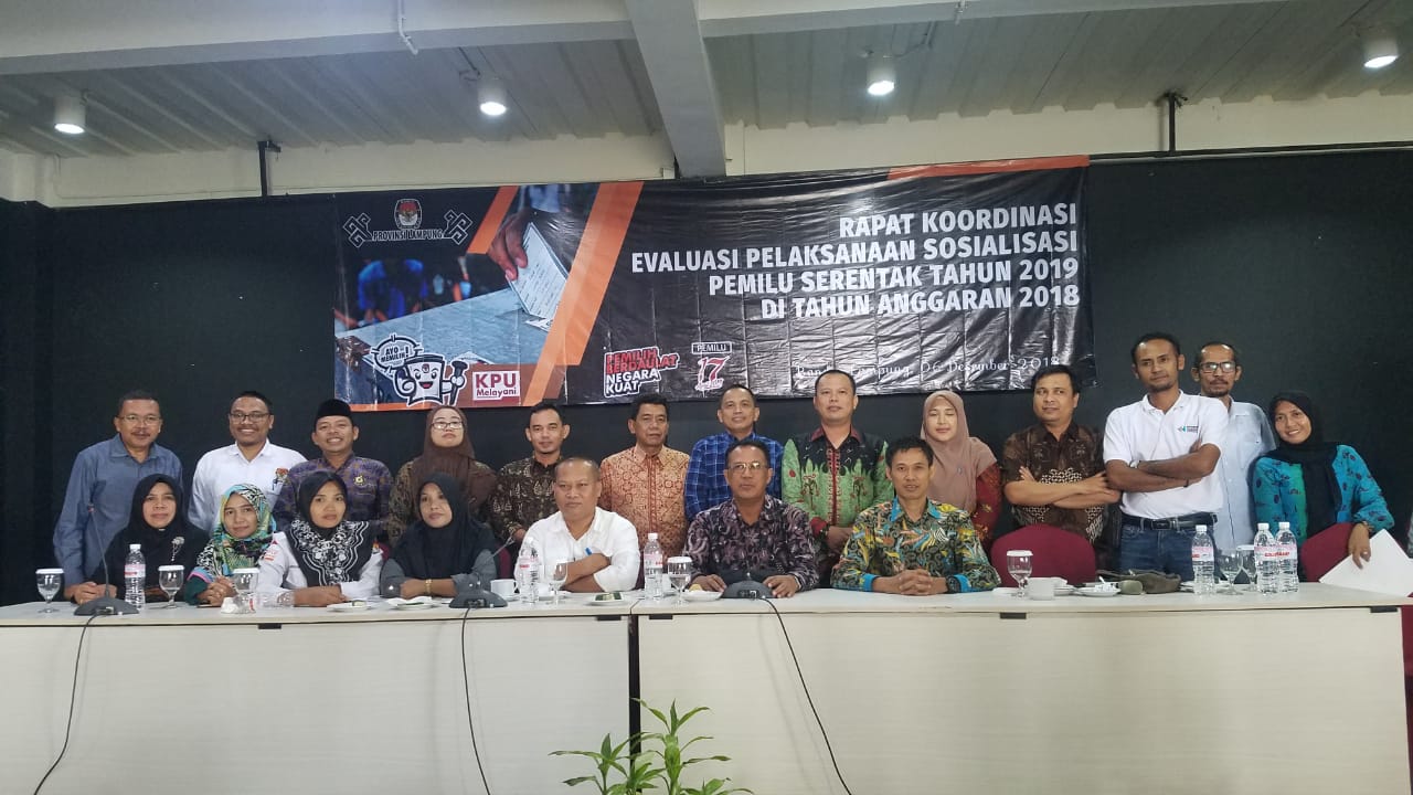 KPU Lampung Rakor Pemilu Serentak 2019