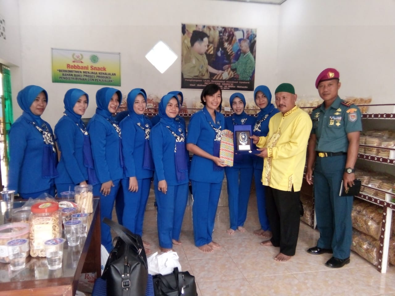 Pengurus Ranting C Cabang 7 GabunganJalasenastri Korps Marinir Kunker ke UKM Pesawaran