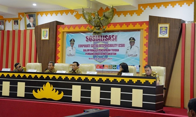 Bappeda Metro Gandeng CSR Sosialisasi Pembangunan dan Bisnis Berkelanjutan