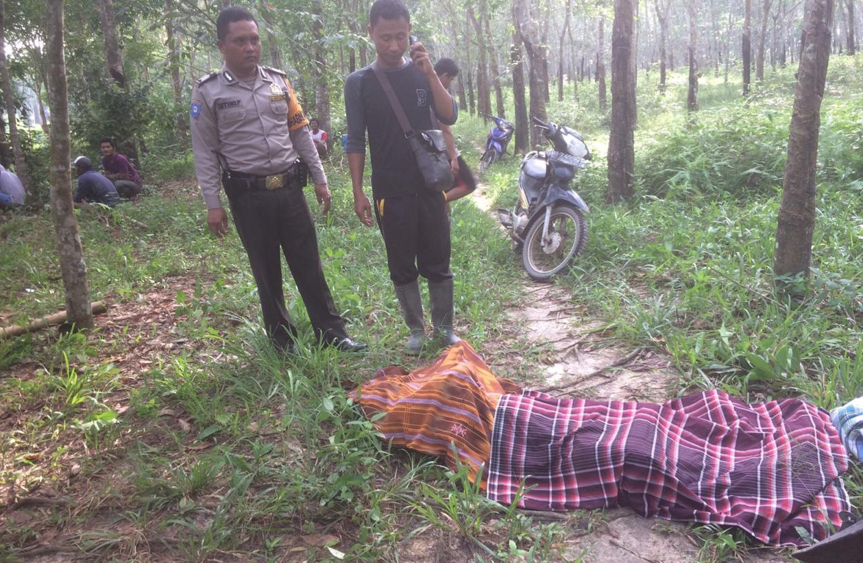 Kakek 80 Tahun Ditemukan Terapung di Sungai Perkebunan Karet Kampung Indah Jaya