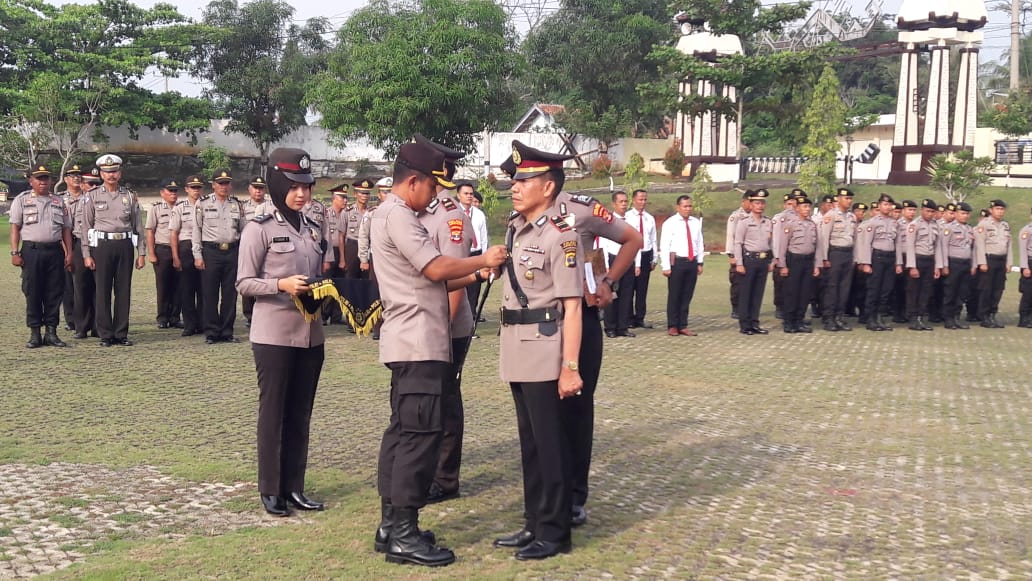 Kapolres Lampura Pimpin Sertijab Kapolsek Abung Timur