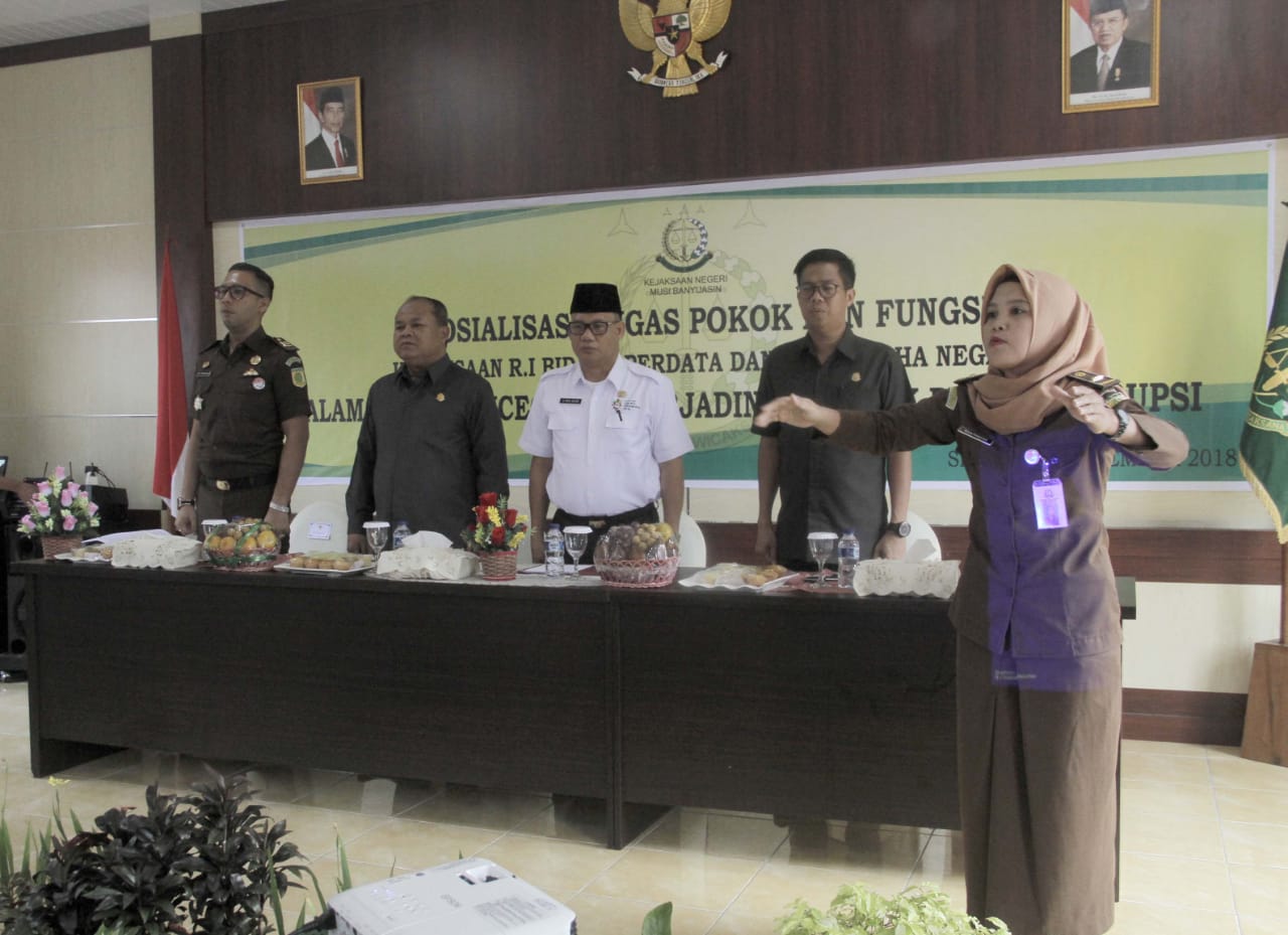 Pemkab dan Kejaksaan Negeri Muba Komitmen Dukung Program Pencegahan Korupsi